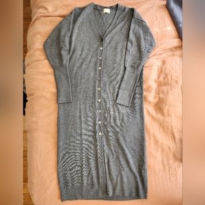 Aritzia Wilfred gray wool sweater dress, size S